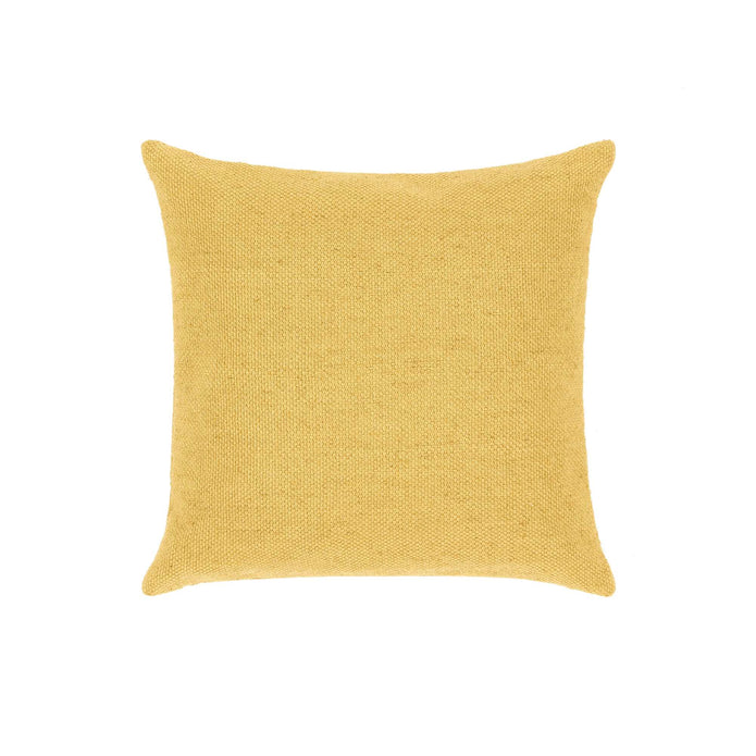 Hug Rug Woven Plain Cushion Gold - handmade