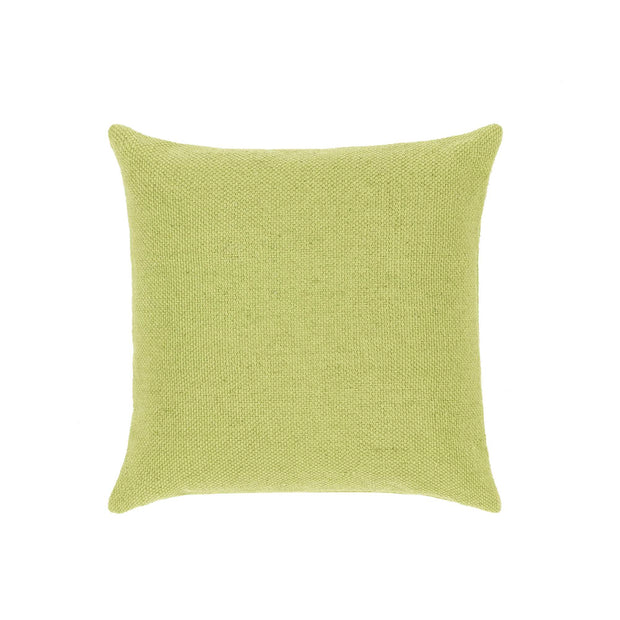 Hug Rug Woven Plain Cushion Green - handmade