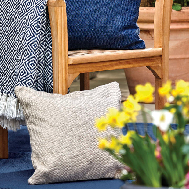 Hug Rug Woven Plain Cushion Natural - handmade