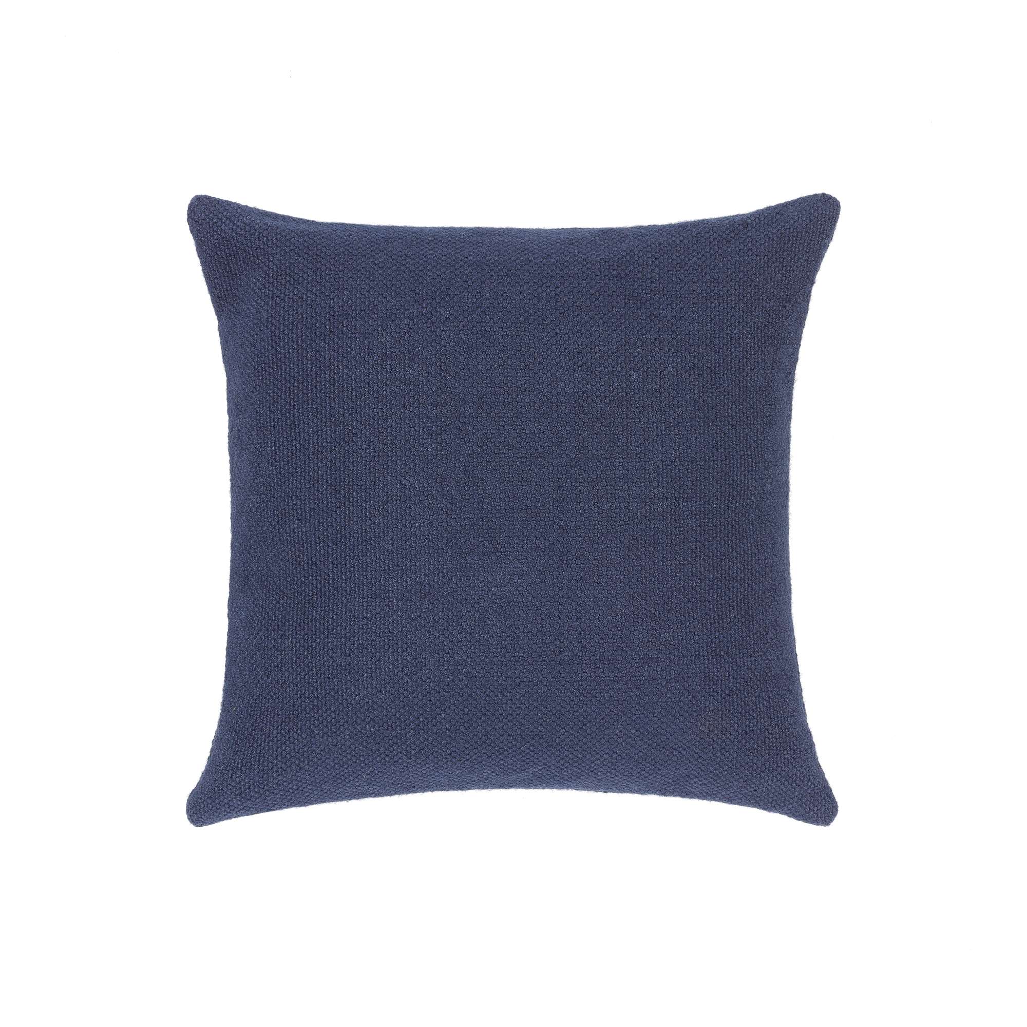 Hug Rug Woven Plain Cushion Navy - handmade