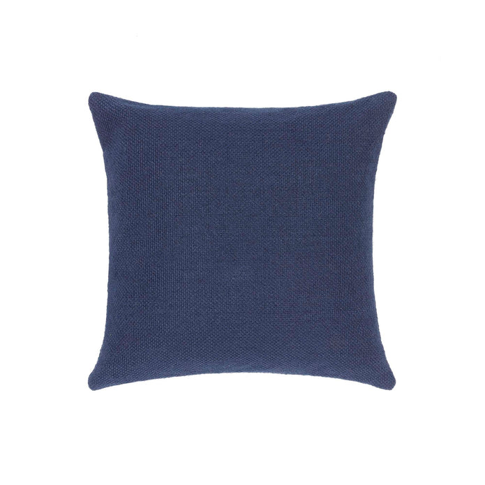 Hug Rug Woven Plain Cushion Navy - handmade