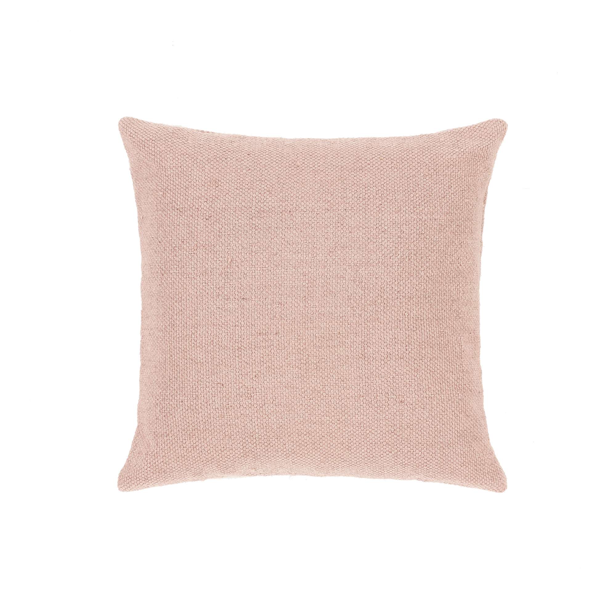 Hug Rug Woven Plain Cushion Rose - handmade