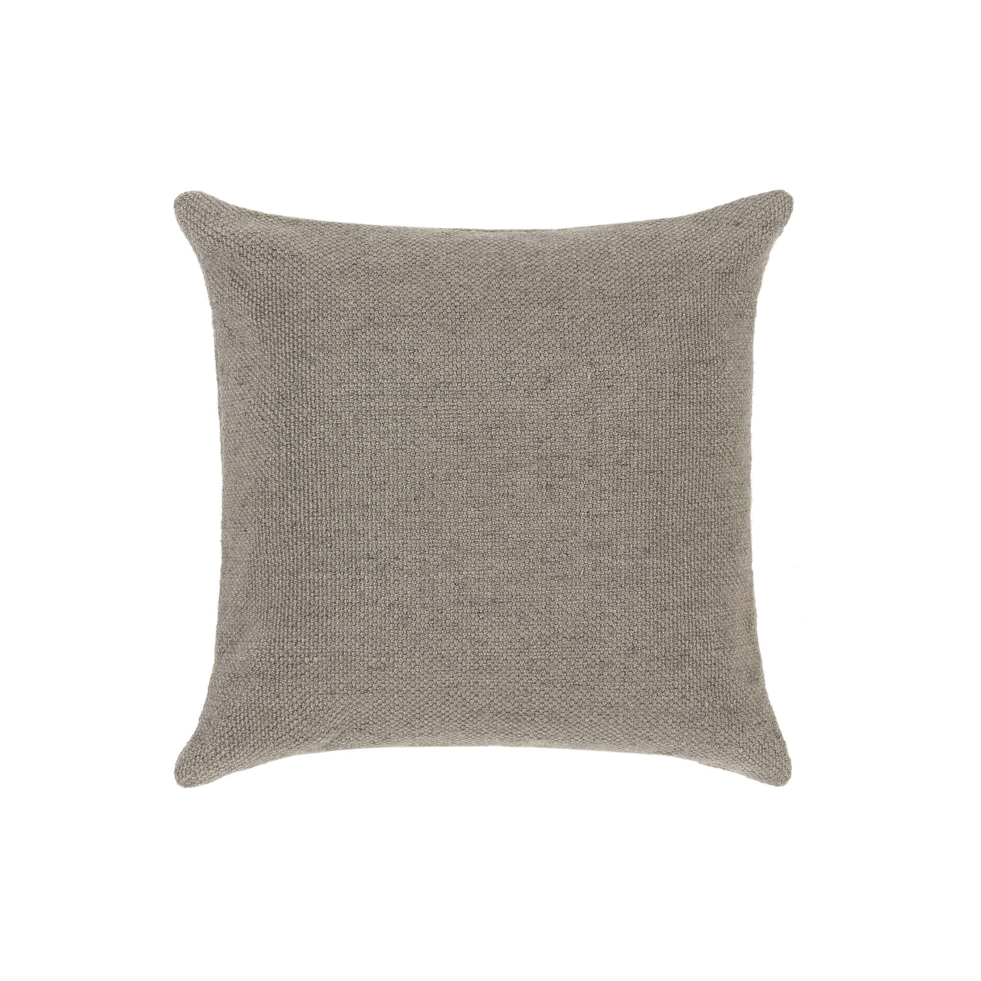 Hug Rug Woven Plain Cushion Warm Grey - handmade