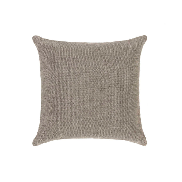 Hug Rug Woven Plain Cushion Warm Grey - handmade