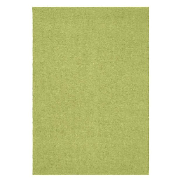 Hug Rug Woven Plain Rug Green - handmade