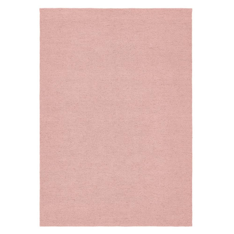Hug Rug Woven Plain Rug Rose - handmade