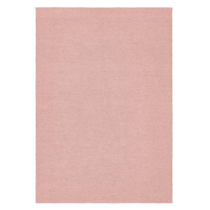 Hug Rug Woven Plain Rug Rose - handmade