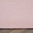 Hug Rug Woven Plain Rug Rose - handmade