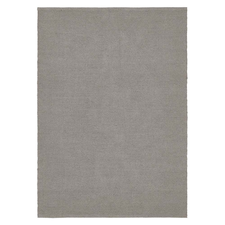 Hug Rug Woven Plain Rug Warm Grey - handmade
