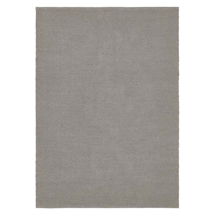 Hug Rug Woven Plain Rug Warm Grey - handmade