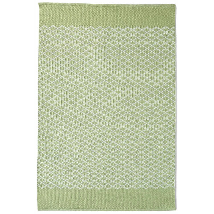 Hug Rug Woven Trellis Rug Green - handmade