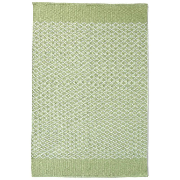 Hug Rug Woven Trellis Rug Green - handmade