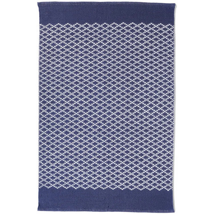 Hug Rug Woven Trellis Rug Navy - handmade