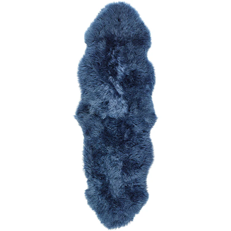Origins Genuine Sheepskin Navy - handmade