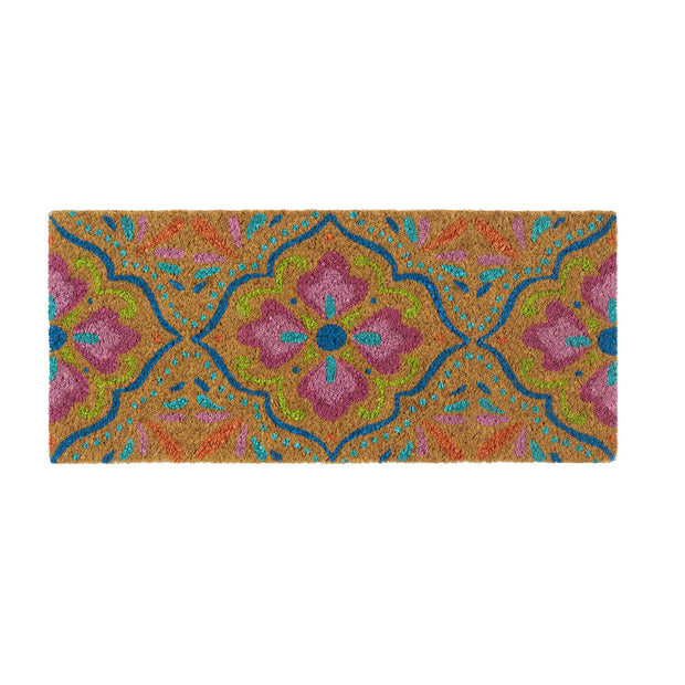 My Mat Coir Insert Bright Tile - handmade