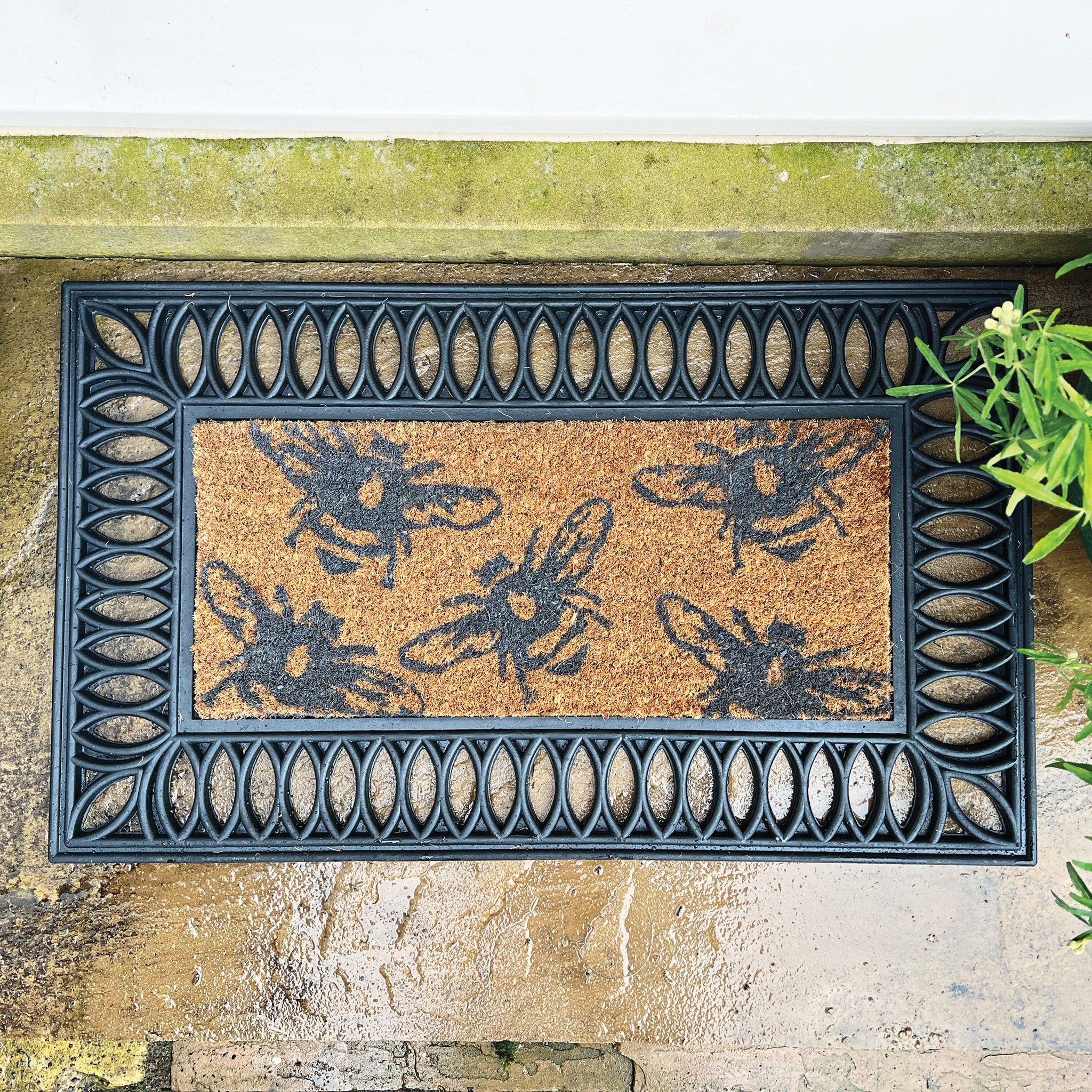 My Mat Coir Insert - Buzzy Bees - handmade