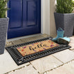 My Mat Coir Insert Floral Hello - handmade
