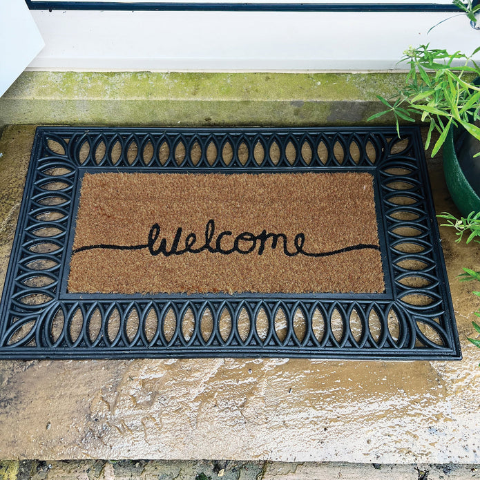 My Mat Coir Insert - Welcome - handmade