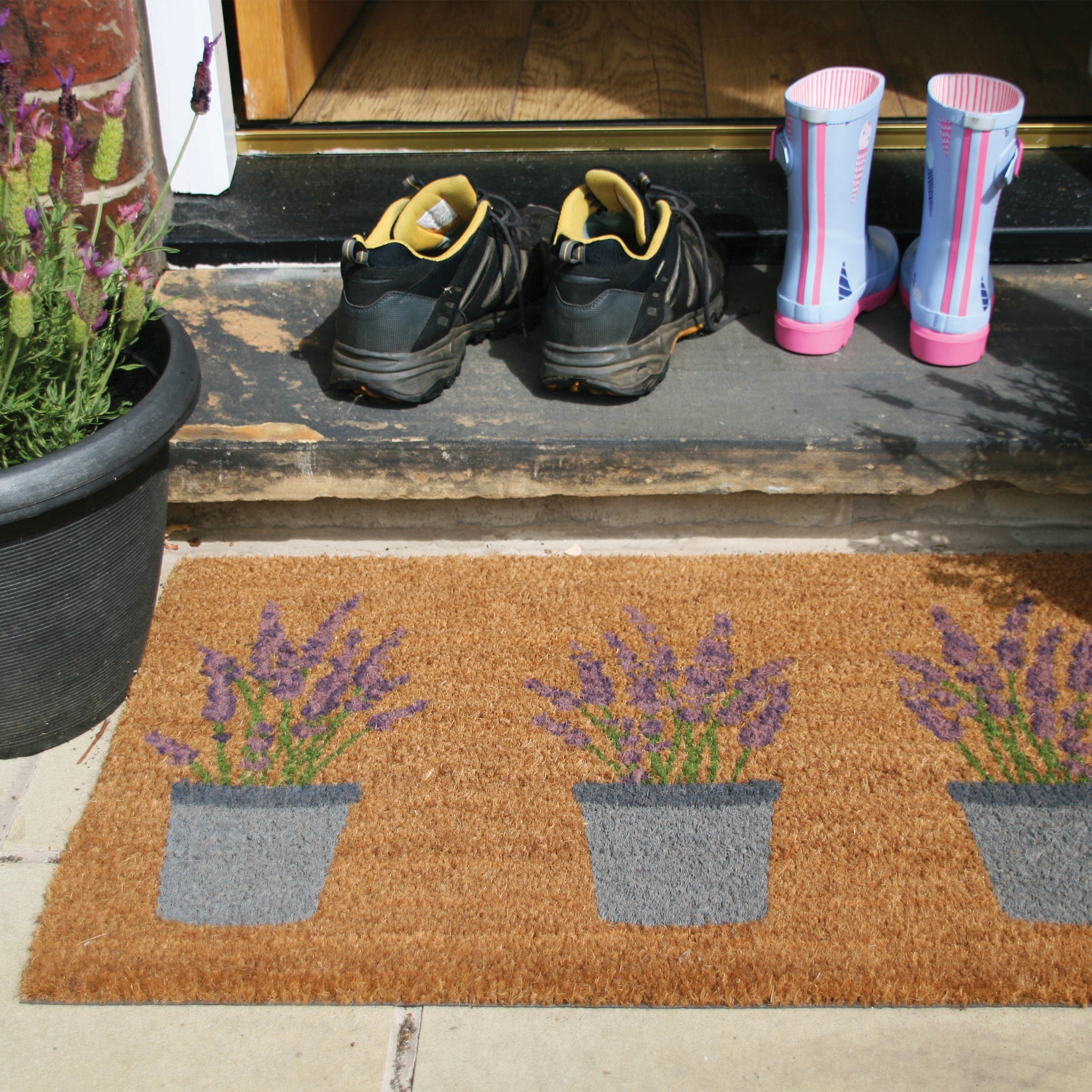 My Mat Coir - Lavender - handmade