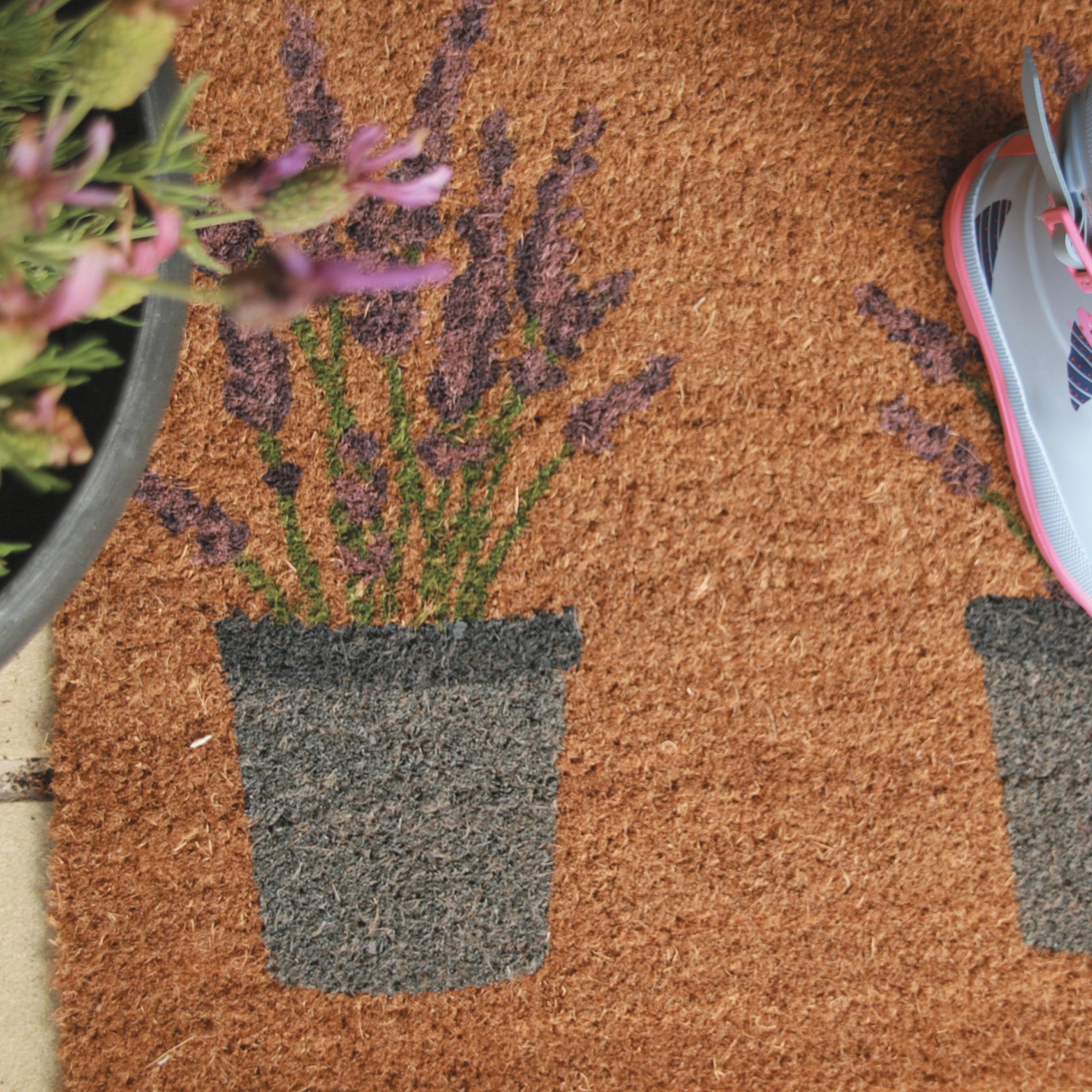 My Mat Coir - Lavender - handmade