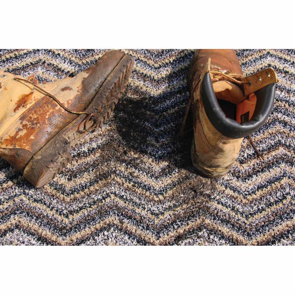 My Mat Cotton - Candy Linen Zig Zag - handmade