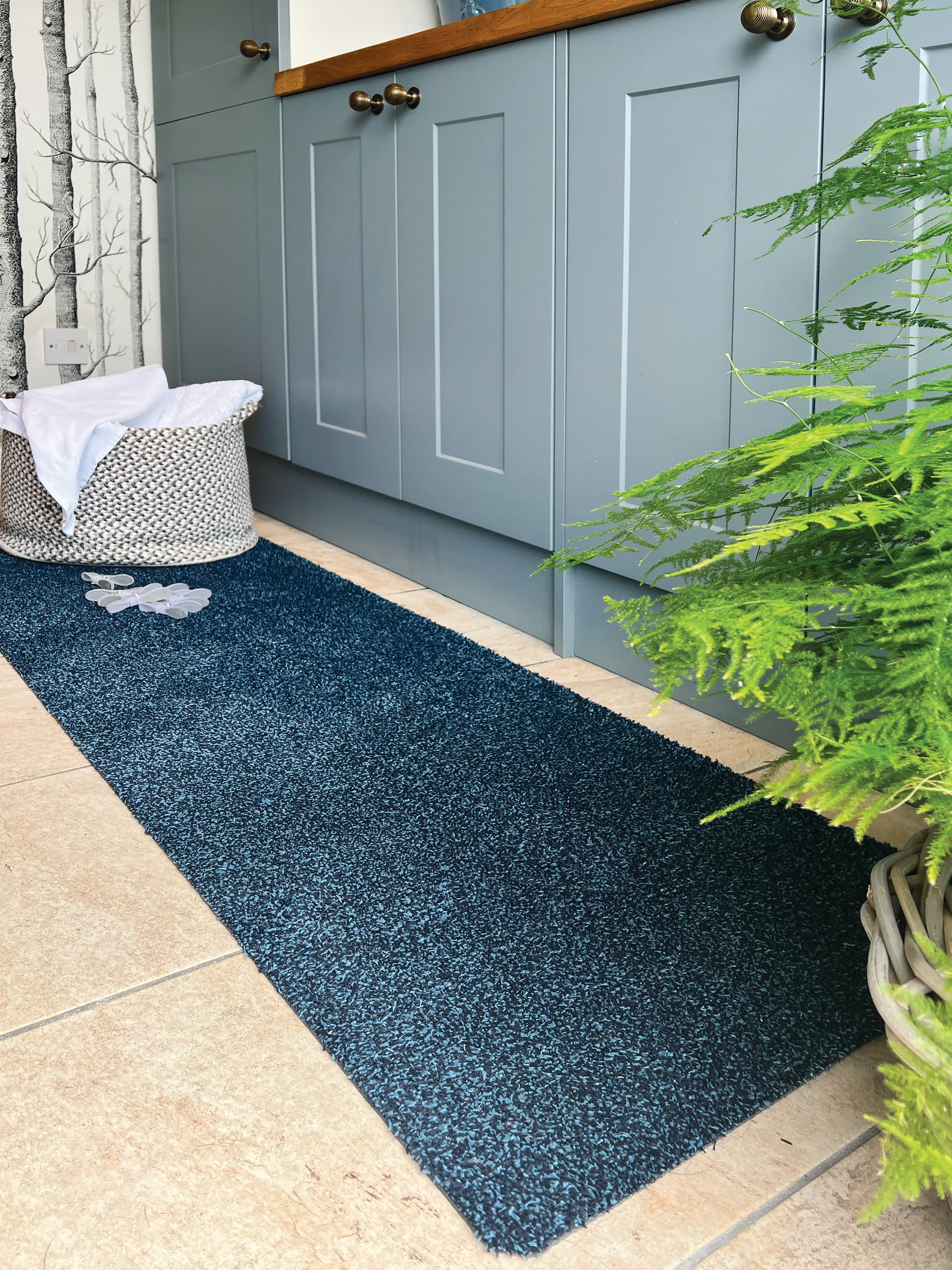 My Mat Cotton - Indigo - handmade