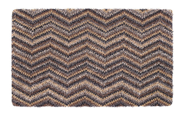 My Mat Cotton Indoor Candy Linen Zig Zag Doormat 50x75 cm / Multi / Cotton RUGS_and_MORE 5026134554696