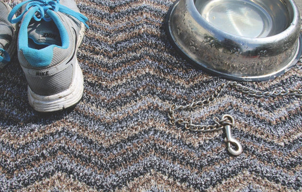 My Mat Cotton Indoor Candy Rock Zig Zag Doormat 50x75 cm / Multi / Cotton RUGS_and_MORE 5026134550650