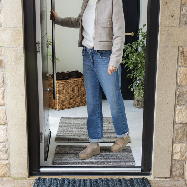 My Mat Cotton - Portland Stone Stripe - handmade