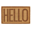 My Mat Embossed Coir Hello Doormat - handmade