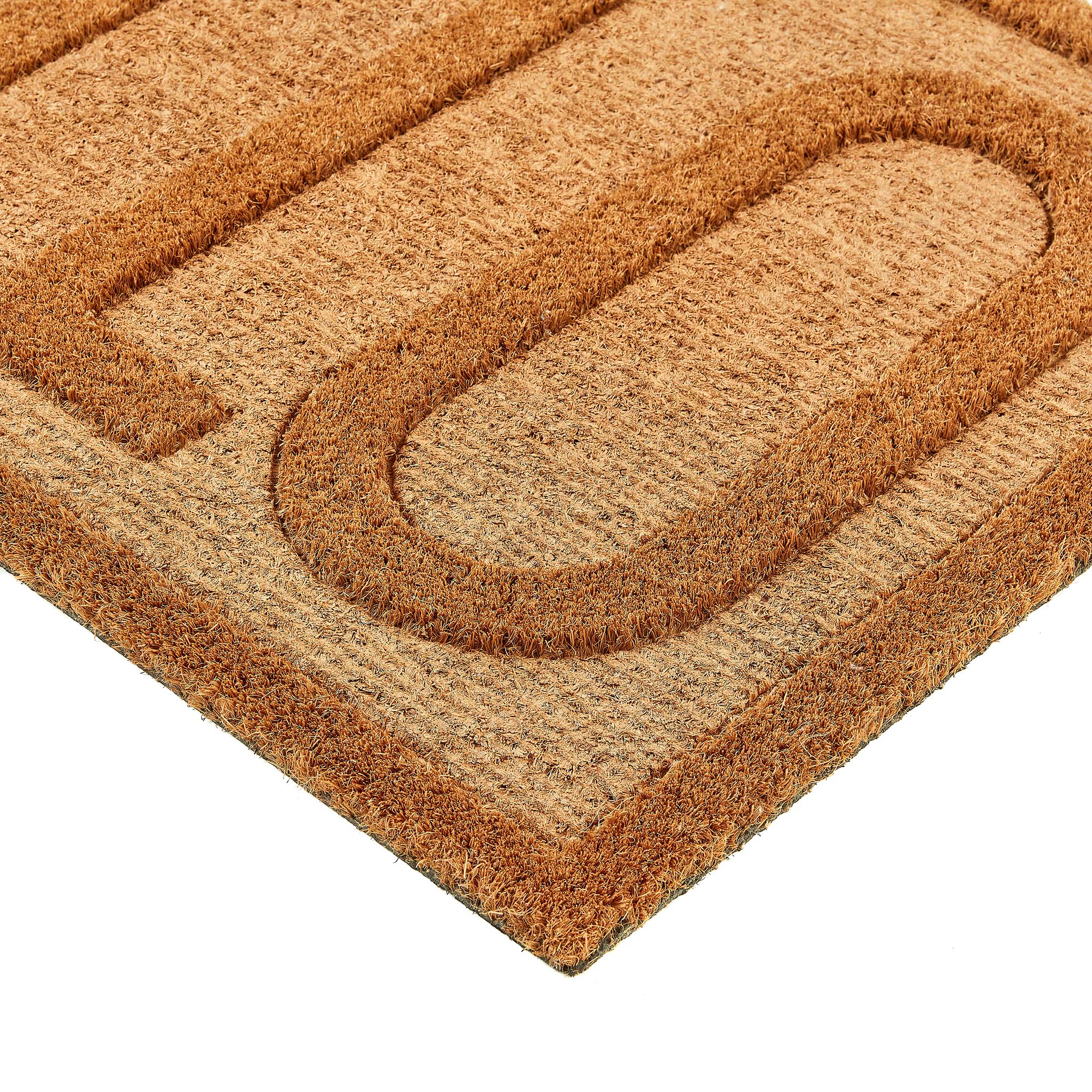 My Mat Embossed Coir Hello Doormat - handmade