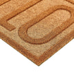 My Mat Embossed Coir Hello Doormat - handmade