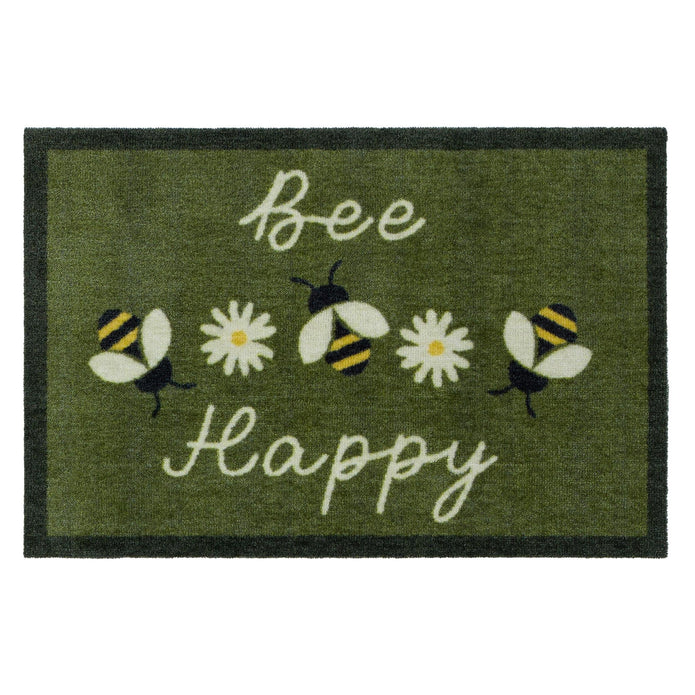 My Mat Nylon Indoor Pattern Daisy Bee - handmade