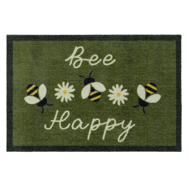 My Mat Nylon Indoor Pattern Daisy Bee - handmade