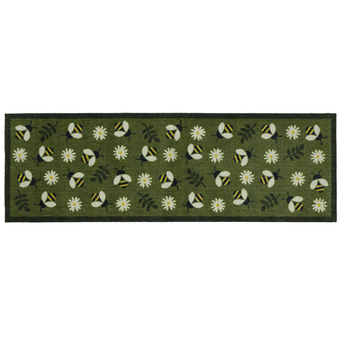 My Mat Nylon Indoor Pattern Daisy Bee - handmade