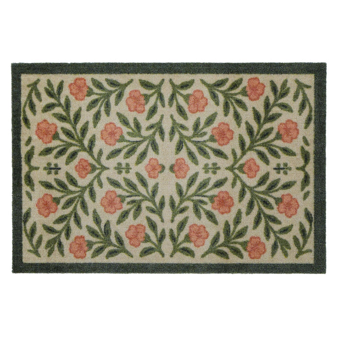 My Mat Nylon Indoor Pattern Pink Botanical - handmade