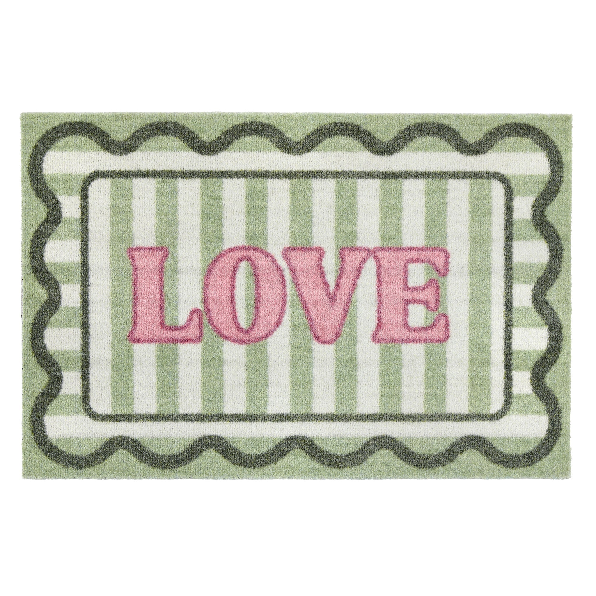 My Mat Nylon Indoor Patterned My Love - handmade