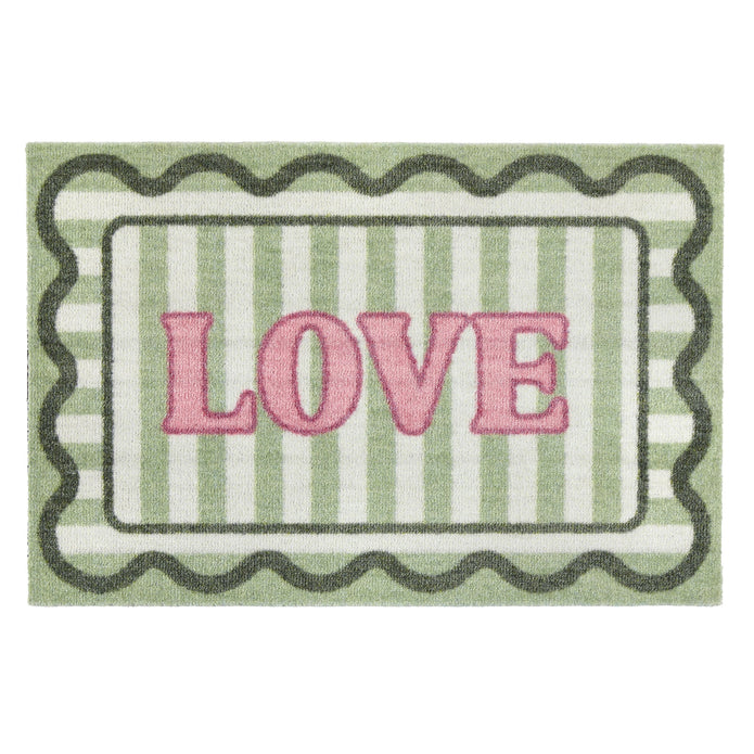 My Mat Nylon Indoor Patterned My Love - handmade