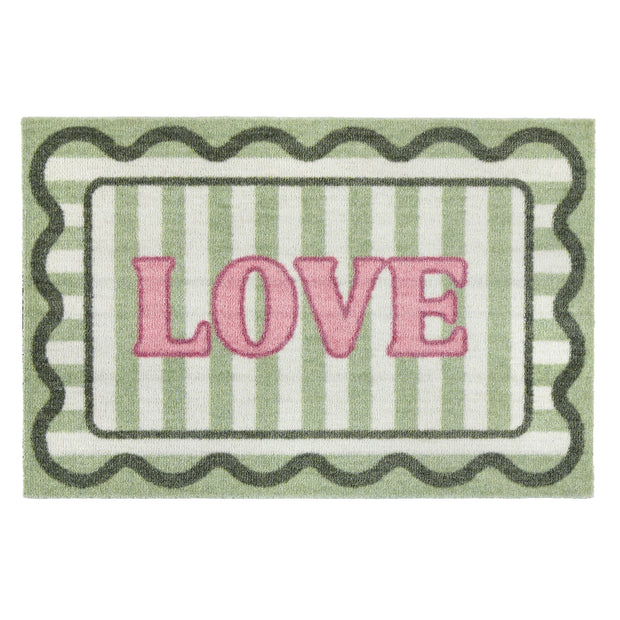 My Mat Nylon Indoor Patterned My Love - handmade