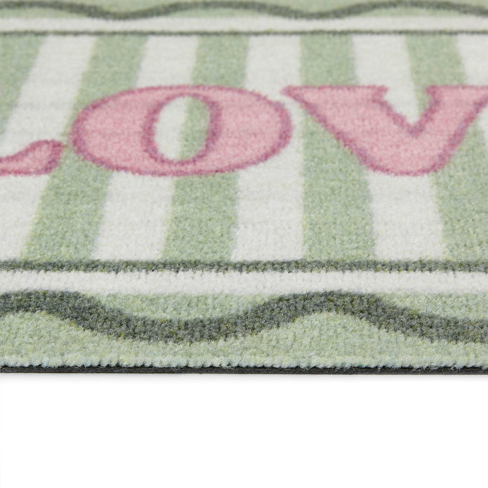 My Mat Nylon Indoor Patterned My Love - handmade