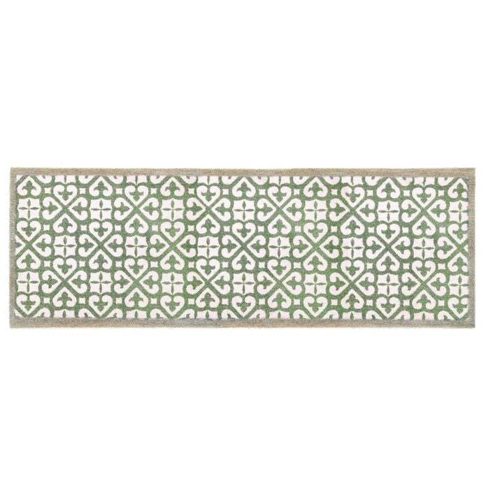 My Mat Nylon - My Harlequin Tile Green - handmade