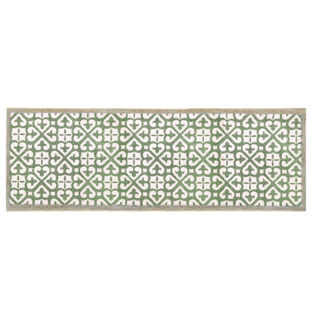 My Mat Nylon - My Harlequin Tile Green - handmade