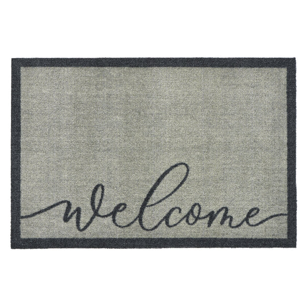 My Mat Nylon - My Welcome Grey - handmade