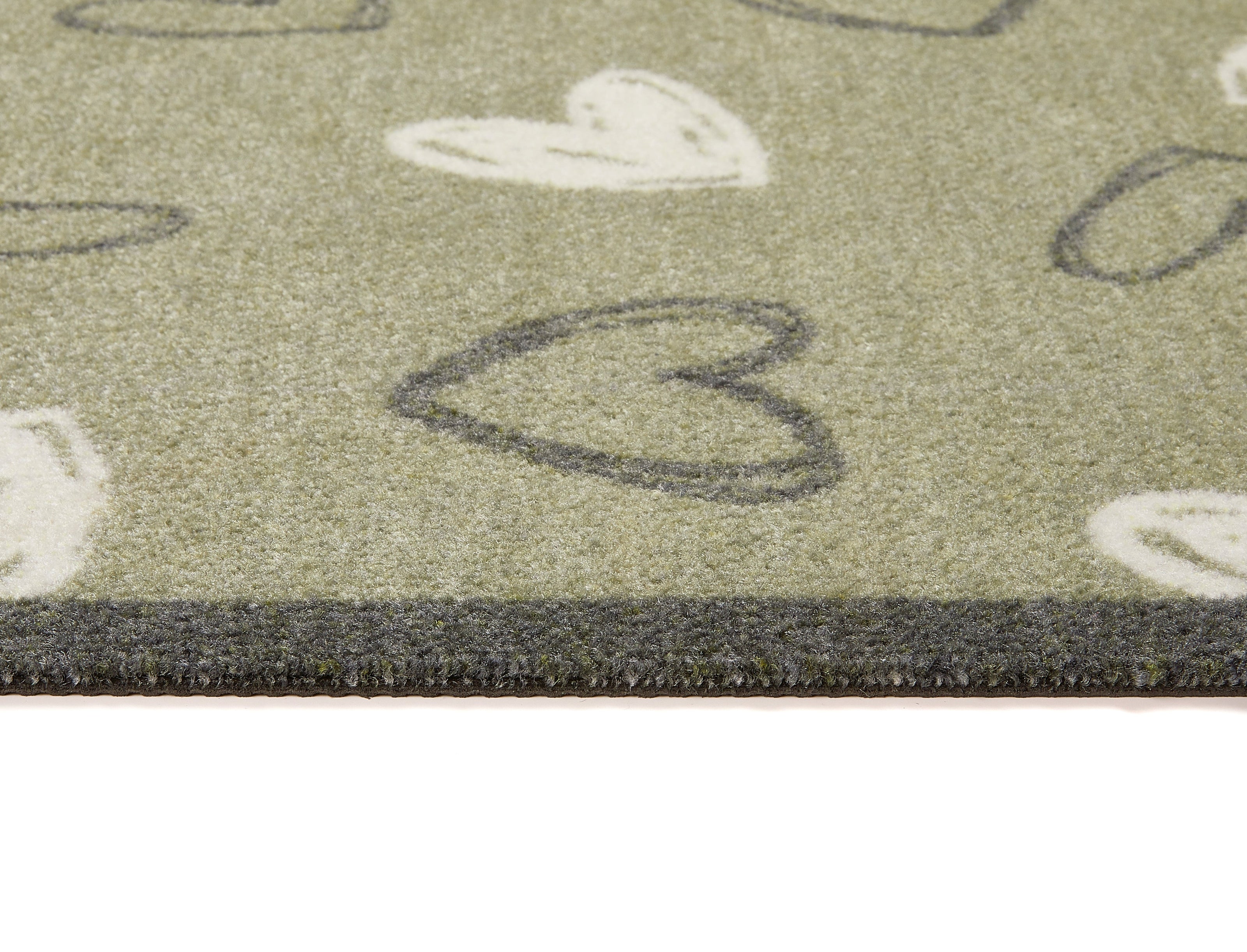 My Mat Nylon - My Welcome Hearts Sage - handmade