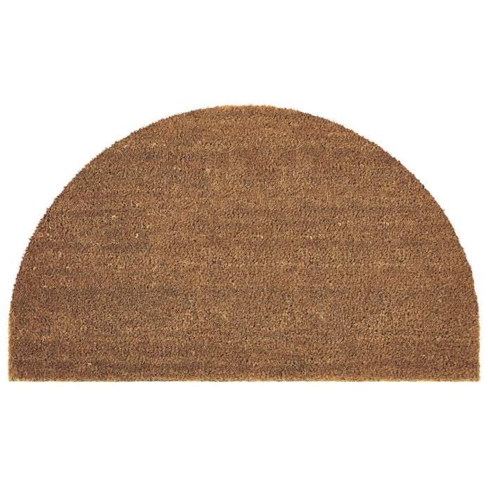 My Mat Plain Coir Half Moon - handmade