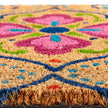 My Mat Printed Coir Bright Ikat Doormat - handmade