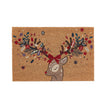 My Mat Printed Coir Christmas Colourful Deer - handmade