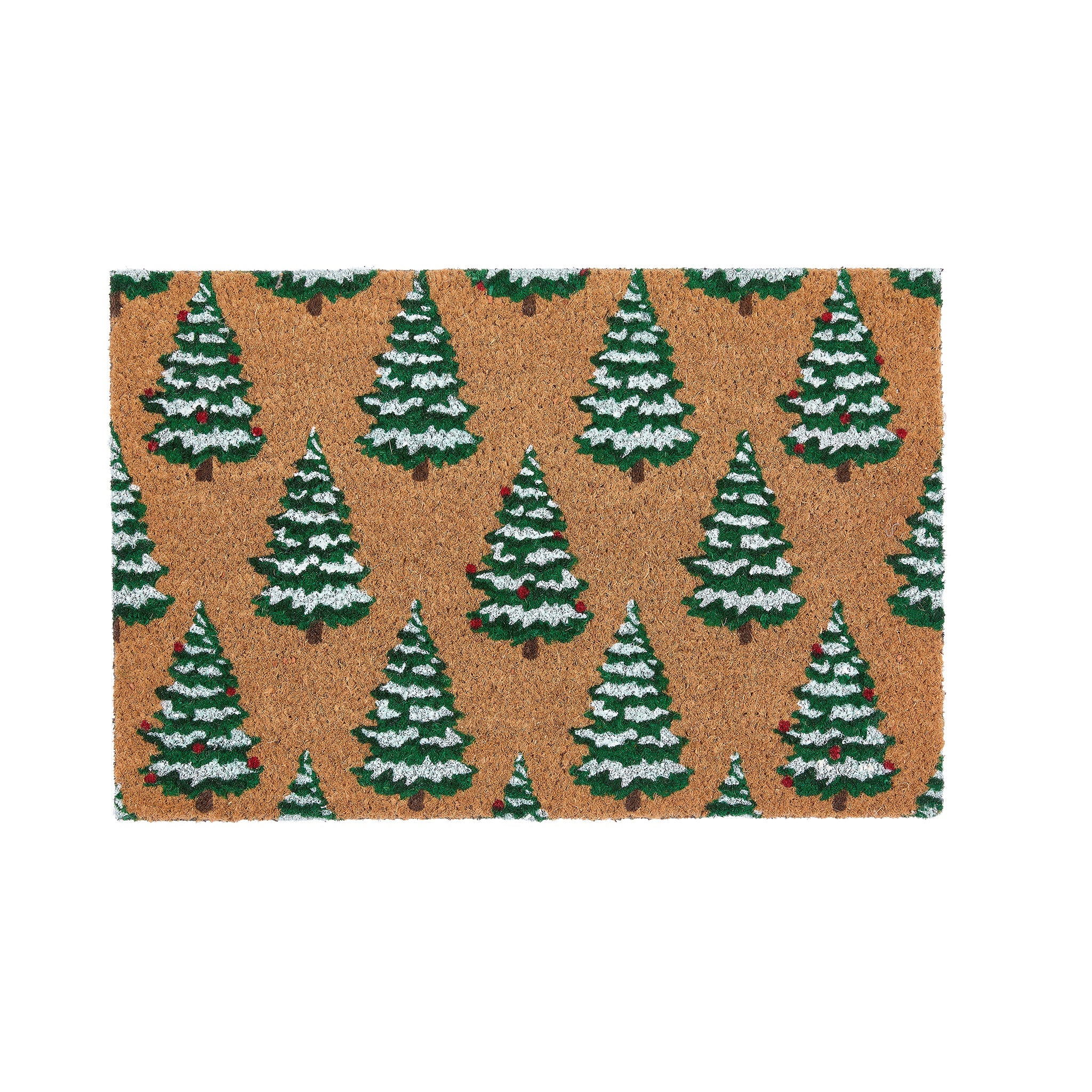 My Mat Printed Coir Christmas Trees - handmade