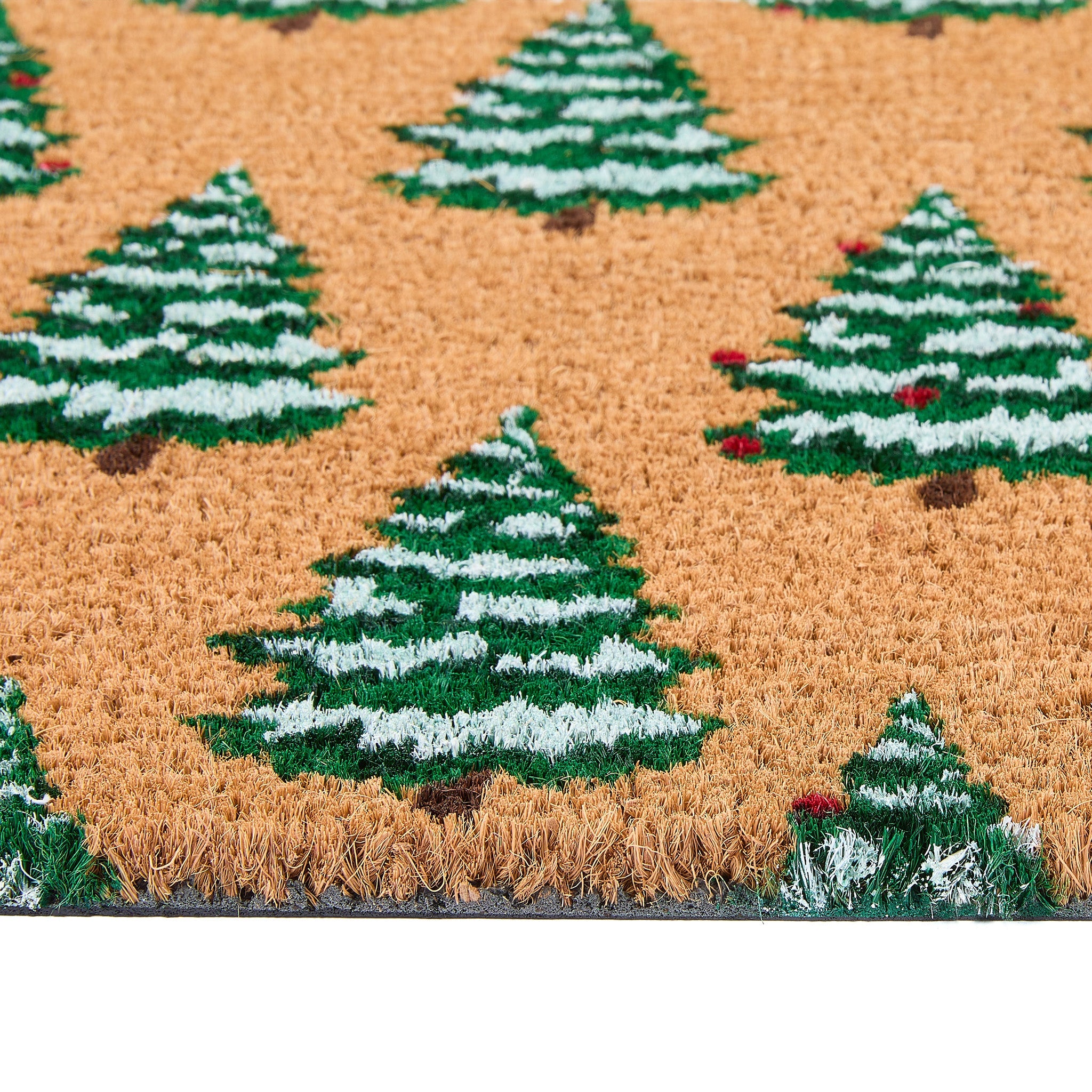 My Mat Printed Coir Christmas Trees - handmade