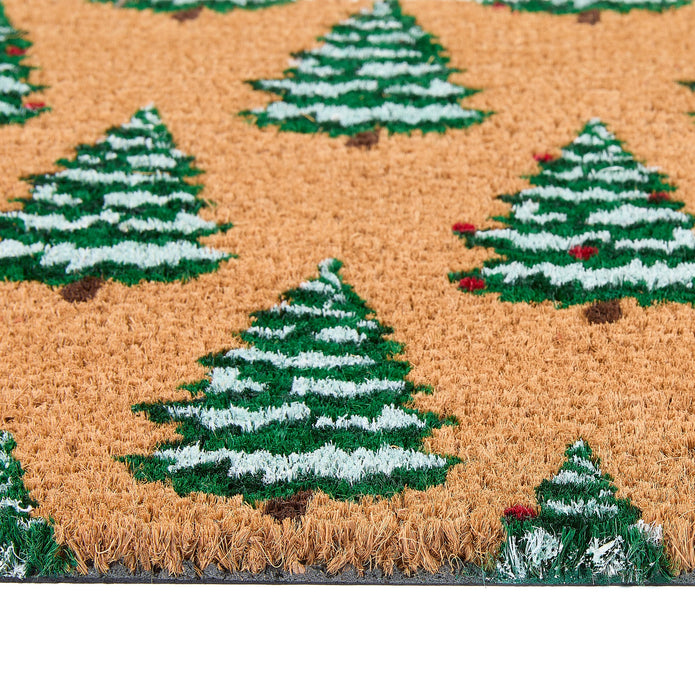 My Mat Printed Coir Christmas Trees - handmade
